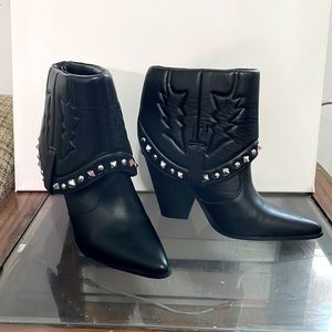 Studded  Cuffed Cowboy boots